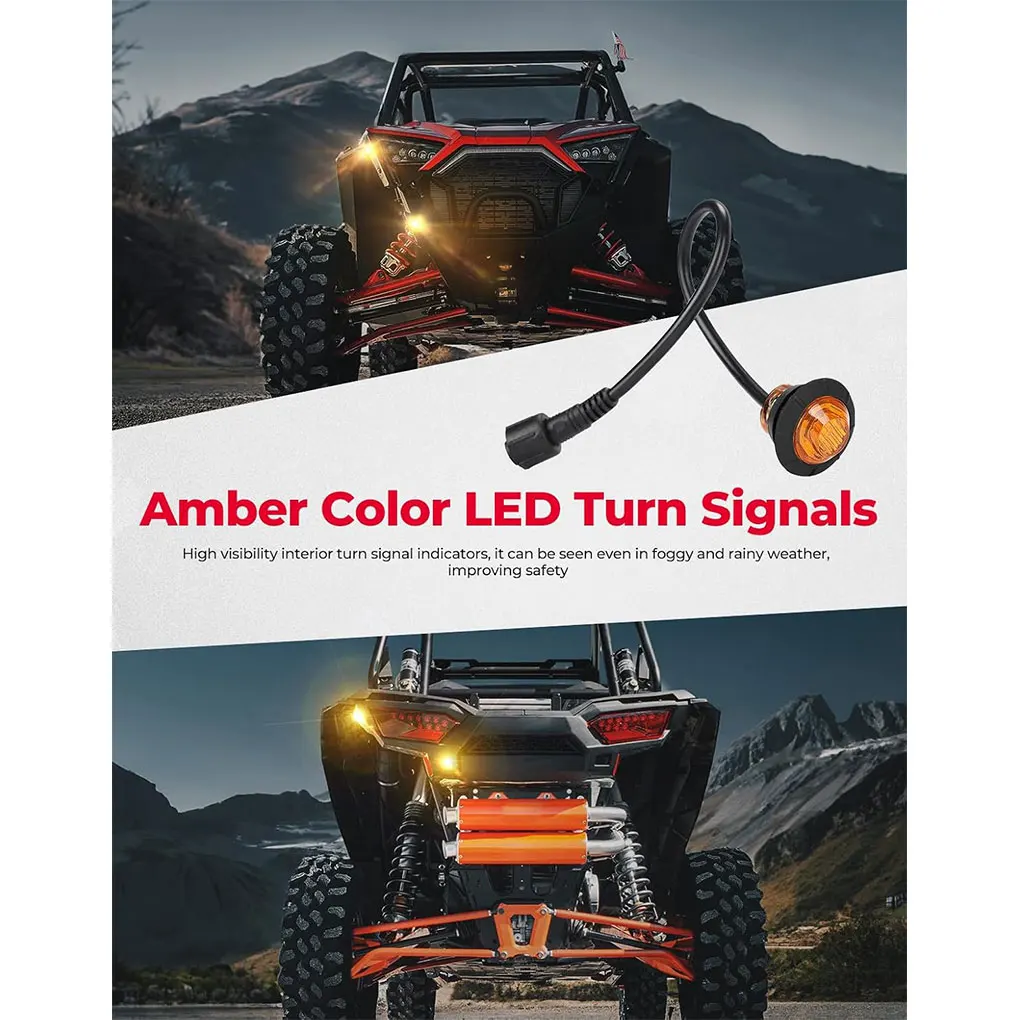 UTV Turn Signal Kit Turn Signal Kit Universal UTV ATV Street Legal Turn Signal With Rocker Switch
UTV Turn Signal Kit Turn Signal Kit Universal UTV ATV Street Legal Turn Signal With Rocker Switch