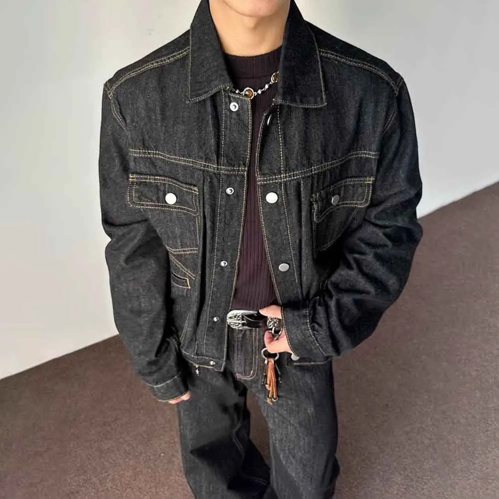 Осенняя новая мужская джинсовая куртка с длинными рукавами и несколькими карманами, американский ретро-модный тренд, уличные свободные повседневные нишевые мужские топы 2025
Осенняя новая мужская джинсовая куртка с длинными рукавами и несколькими карманами, американский ретро-модный тренд, уличные свободные повседневные нишевые мужские топы 2025