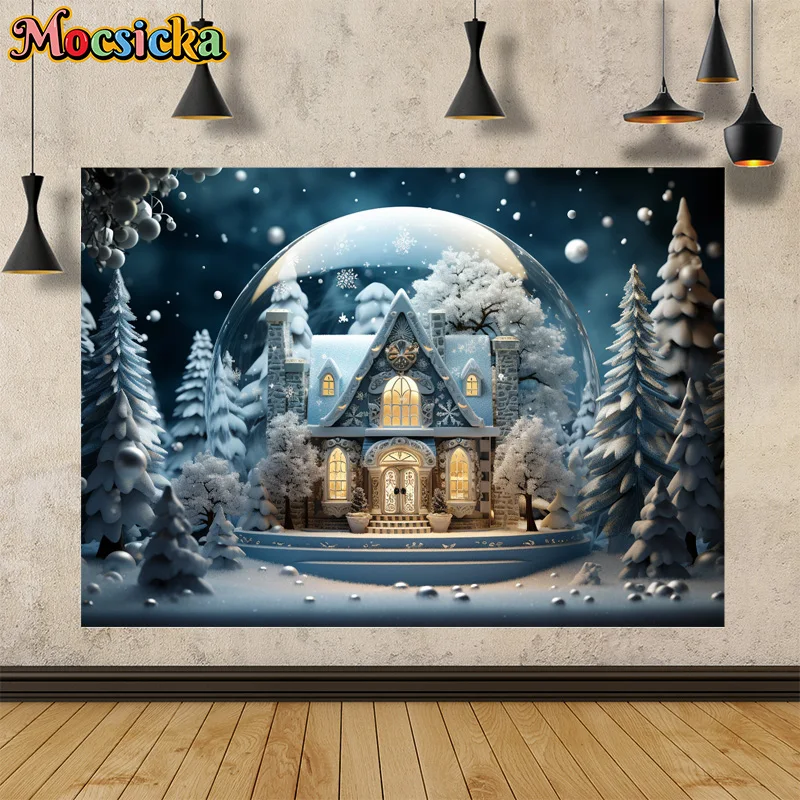 Mocsicka Photography Background Winter Christmas Xmas Tree Crystal Ball Castle Backdrop Cake Smash Portrait Photo Banner Studio
Mocsicka Photography Background Winter Christmas Xmas Tree Crystal Ball Castle Backdrop Cake Smash Portrait Photo Banner Studio