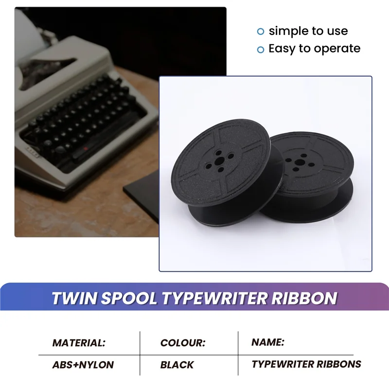 Новинка! Лента для пишущей машинки, двойная катушка, лента для пишущей машинки, чернила, двойная катушка, запасная часть чернил для большинства пишущих машин (черный)
Новинка! Лента для пишущей машинки, двойная катушка, лента для пишущей машинки, чернила, двойная катушка, запасная часть чернил для большинства пишущих машин (черный)