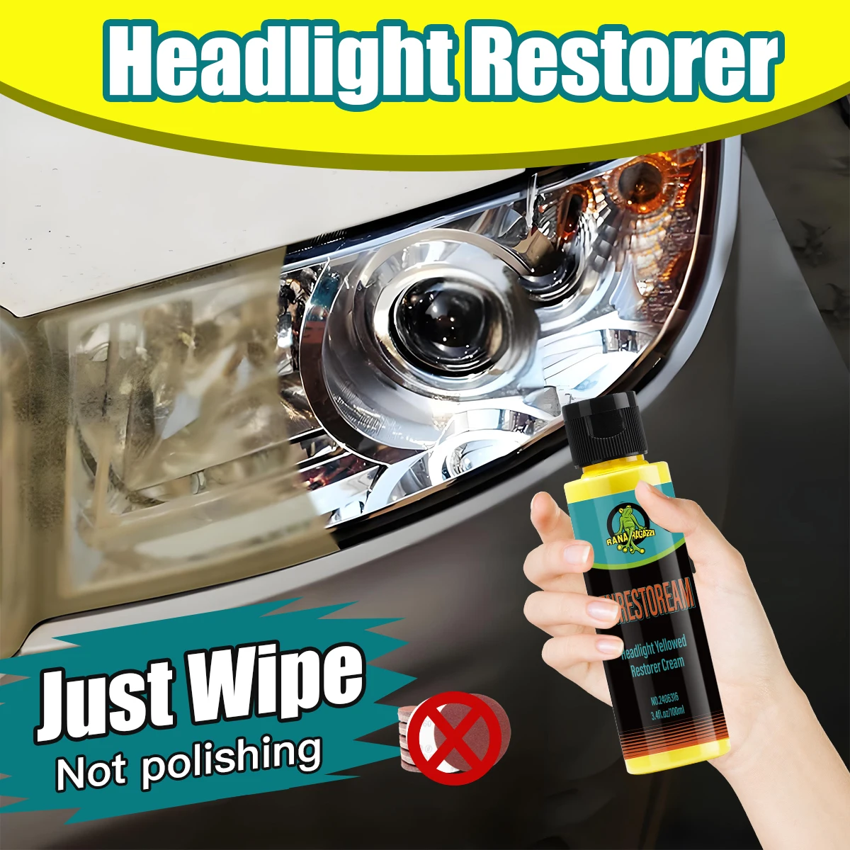Headlight Restoration Kit, Headlight Lens Scratch Repair, Headlight Polishing Compound, Headlight Restorer
Headlight Restoration Kit, Headlight Lens Scratch Repair, Headlight Polishing Compound, Headlight Restorer
