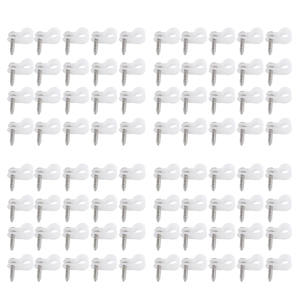 100Pcs R-Type Plastic Wire Clips Heavy Duty Cable Ties Smooth Finish No Burrs for Garage Circuit Management R-Type Cable Clip
100Pcs R-Type Plastic Wire Clips Heavy Duty Cable Ties Smooth Finish No Burrs for Garage Circuit Management R-Type Cable Clip