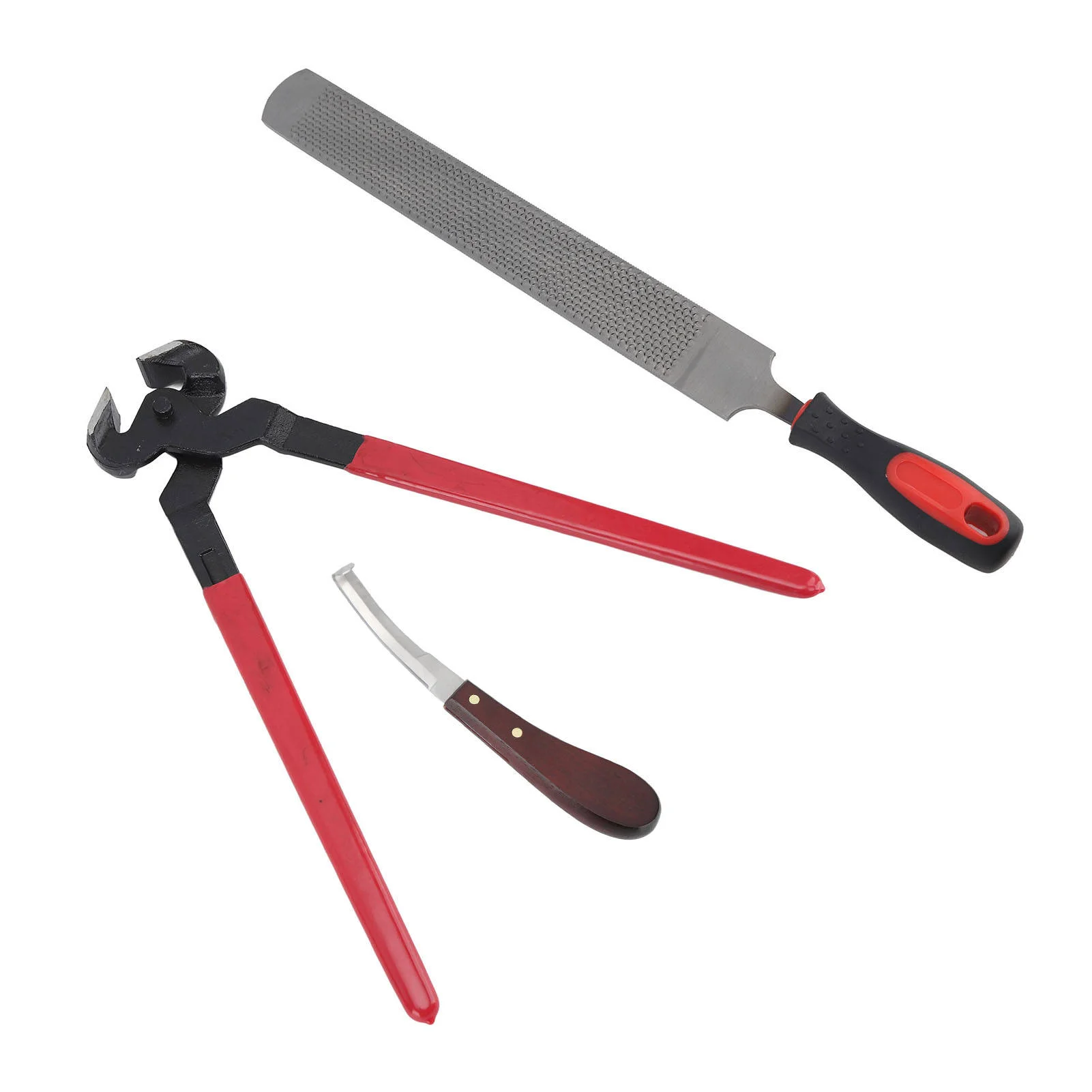 4 Pieces Reusable Farrier Equestrian Trim Tool Kit Hoof Nipper Surgical Instruments Trimming Tools Set for Livestock
4 Pieces Reusable Farrier Equestrian Trim Tool Kit Hoof Nipper Surgical Instruments Trimming Tools Set for Livestock