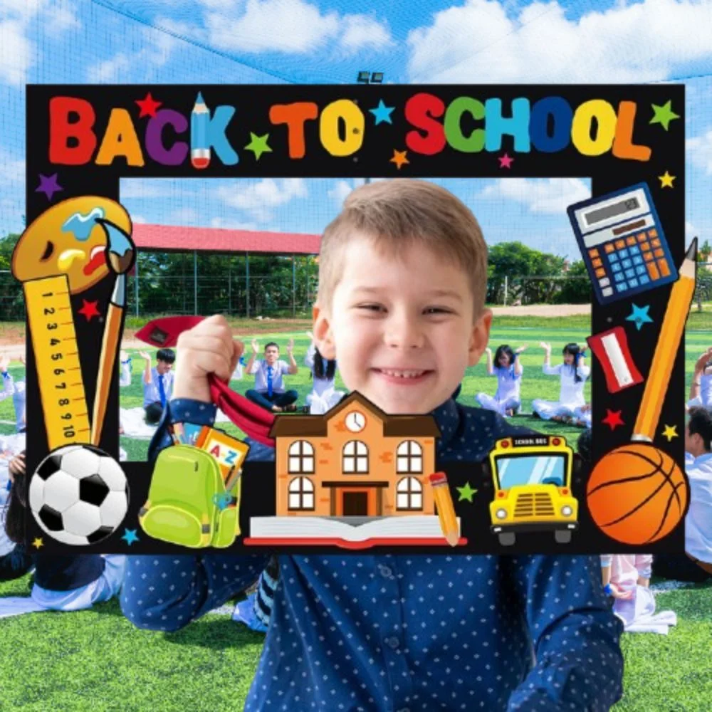 School Season Back To School Photo Props Cartoon Backpack Pen Car Party Paper Frame Colorful DIY Welcome To School Signs
School Season Back To School Photo Props Cartoon Backpack Pen Car Party Paper Frame Colorful DIY Welcome To School Signs