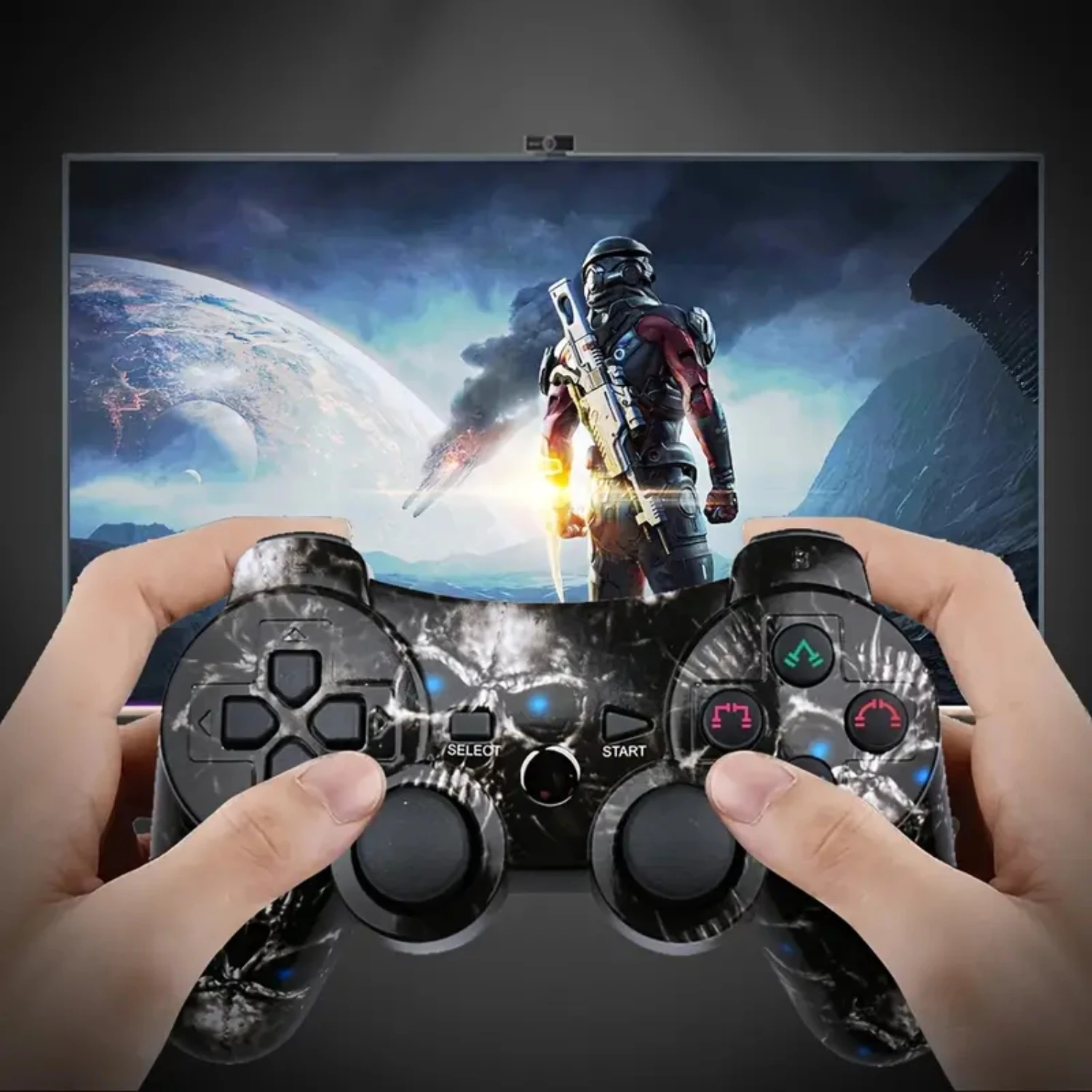 Enhance Your Gaming Experience with the Ultimate Multi-Color and Wireless Ergonomic PS3 Gamepad, Featuring Highly Responsive But
Enhance Your Gaming Experience with the Ultimate Multi-Color and Wireless Ergonomic PS3 Gamepad, Featuring Highly Responsive But