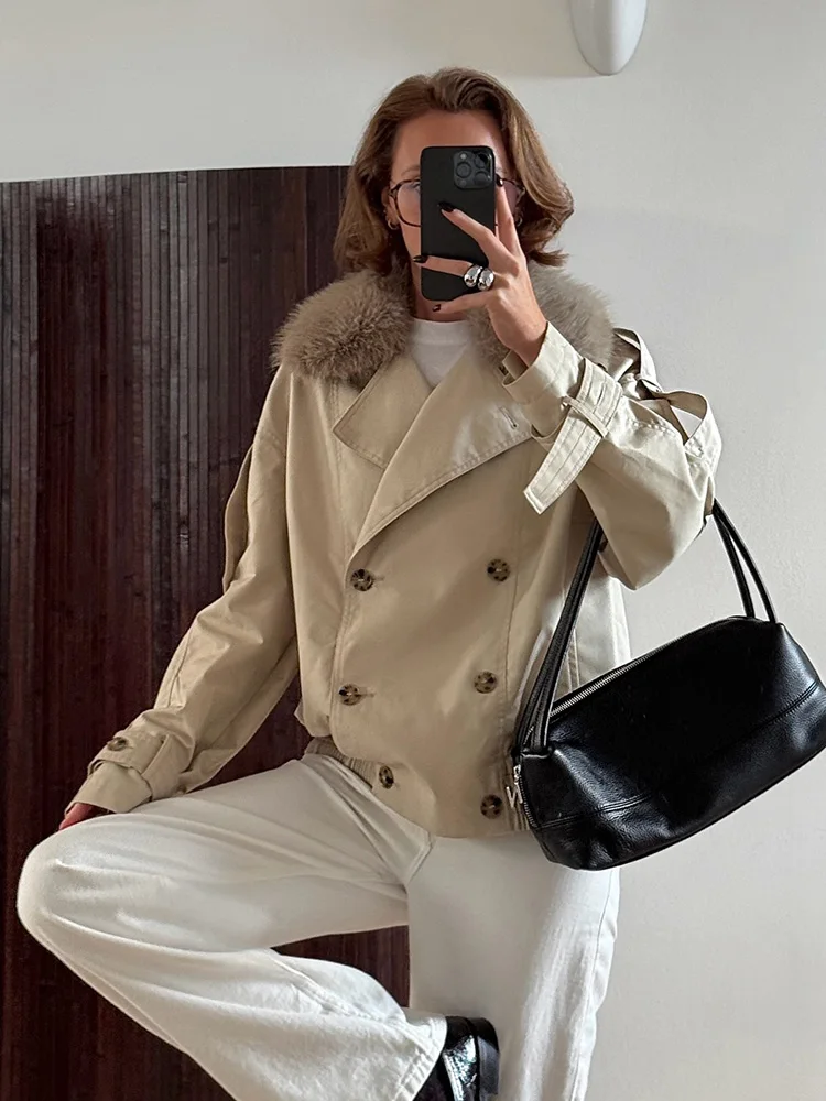 HH Autumn Woman Street Style Lapel Double-Breasted Pocket Decoration Slim Short Coats Women Elegant Casual Loose Jackets
HH Autumn Woman Street Style Lapel Double-Breasted Pocket Decoration Slim Short Coats Women Elegant Casual Loose Jackets