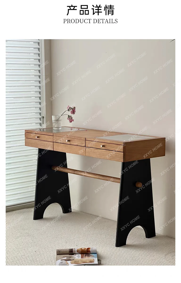 LFlip Dresser Simple Modern Creative Small Apartment Makeup Table Medieval Retro Solid Wood
LFlip Dresser Simple Modern Creative Small Apartment Makeup Table Medieval Retro Solid Wood
