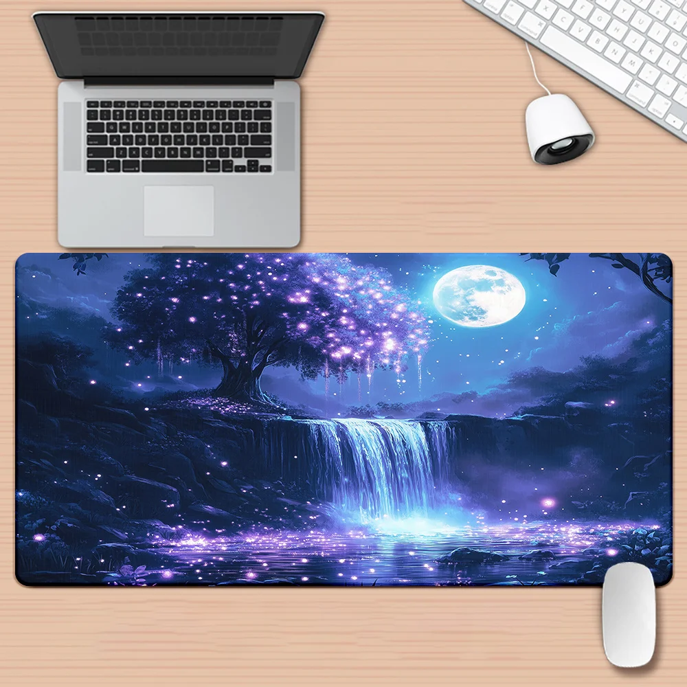 Waterfall and firefly landscape mousepad with HD printing, suitable for gamers and office use. Large anti-slip rubber base
Waterfall and firefly landscape mousepad with HD printing, suitable for gamers and office use. Large anti-slip rubber base