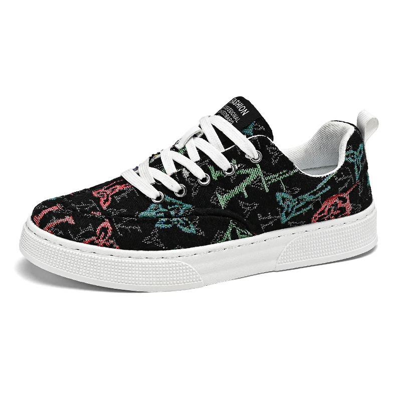 Fipatbu Men's Geometric Style Canvas Running Shoes Lace-Up Sports Sneakers Fashionable Graffiti Print
Fipatbu Men's Geometric Style Canvas Running Shoes Lace-Up Sports Sneakers Fashionable Graffiti Print