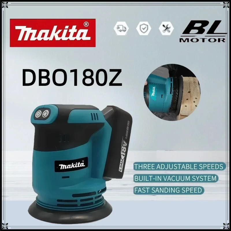 Бесщеточная аккумуляторная эксцентриковая шлифовальная машина Makita DBO180Z 18В для обработки дерева, шлифовки и полировки (без аккумулятора и зарядного устройства)
Бесщеточная аккумуляторная эксцентриковая шлифовальная машина Makita DBO180Z 18В для обработки дерева, шлифовки и полировки (без аккумулятора и зарядного устройства)