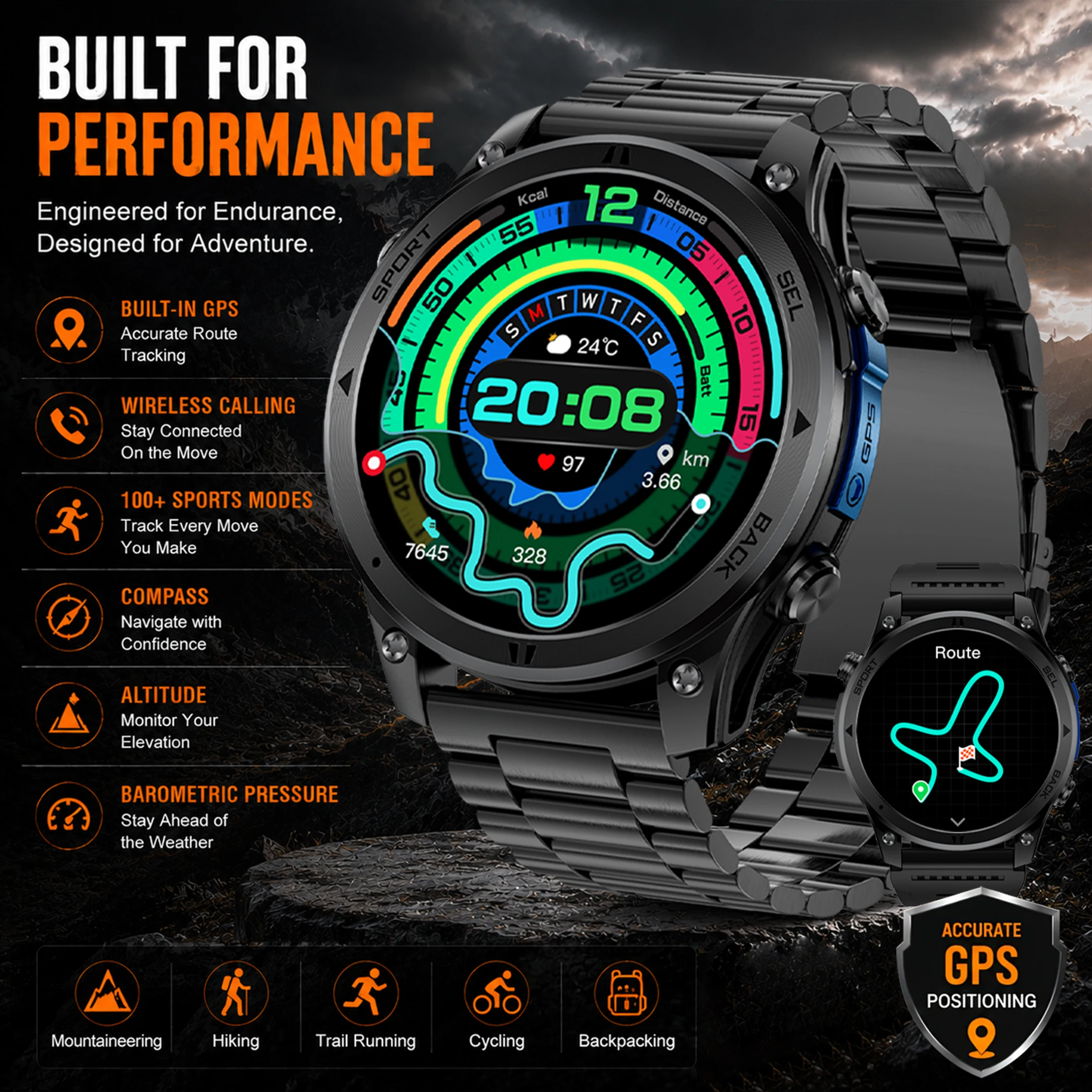 2026 T-Rex3 Pro Smart Watch 530mah Large Battery GPS Path Tracking IP68 Waterproof Sports Fitness Tracker with Outdoor Compass
2026 T-Rex3 Pro Smart Watch 530mah Large Battery GPS Path Tracking IP68 Waterproof Sports Fitness Tracker with Outdoor Compass