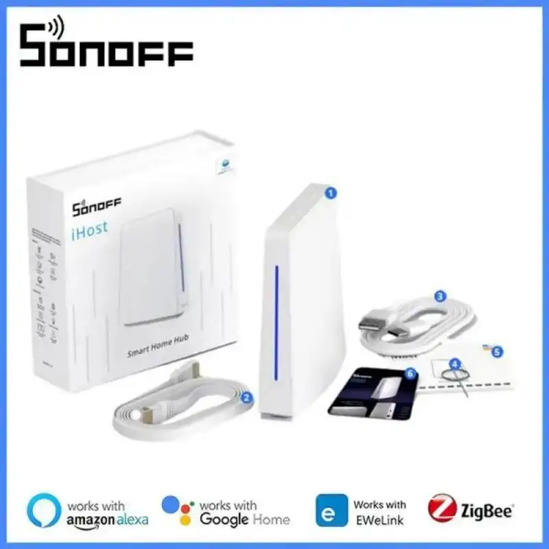 SONOFF iHost Smart Home Hub AIBridge 2GB/4GB Zigbee Gateway Private Local Server Compatible with Wi-Fi LAN devices Open API
SONOFF iHost Smart Home Hub AIBridge 2GB/4GB Zigbee Gateway Private Local Server Compatible with Wi-Fi LAN devices Open API