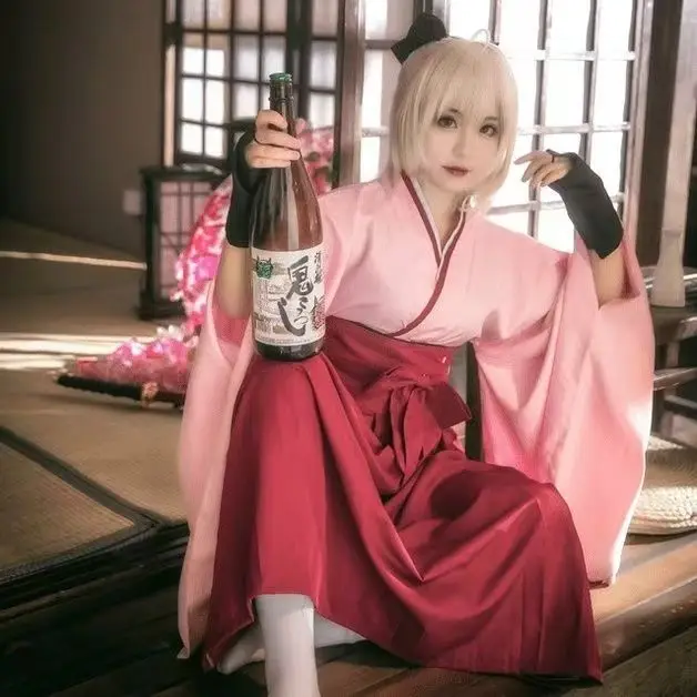 Pink Japanese Kimono Cosplay Costume, Classic Sakura Color Outfit for Anime Fans
Pink Japanese Kimono Cosplay Costume, Classic Sakura Color Outfit for Anime Fans