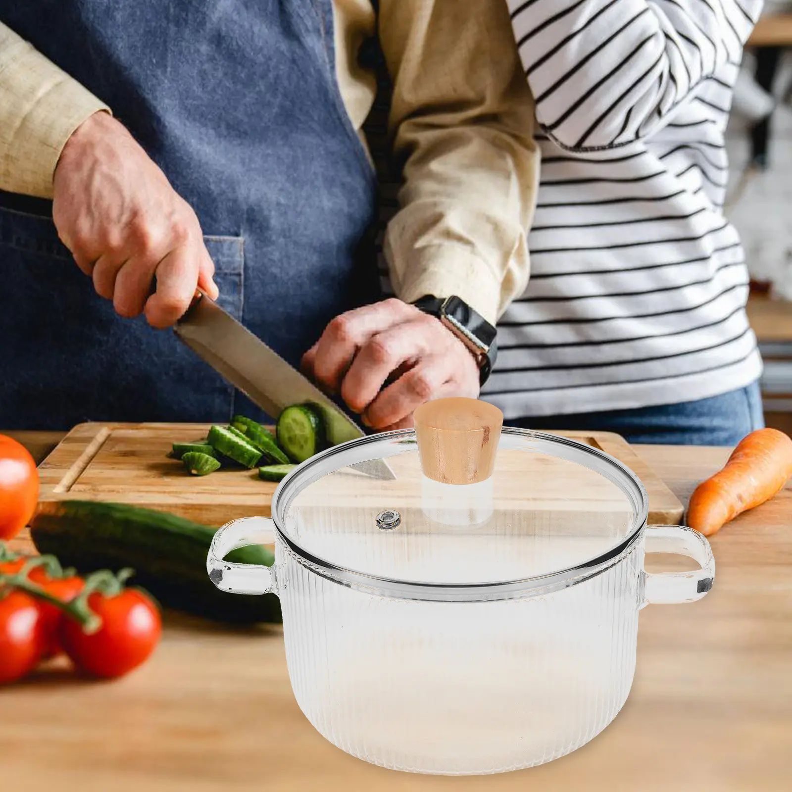 Премиальная толстостенная стеклянная кастрюля из боросиликатного стекла, термостойкая, прозрачная, с эргономичной ручкой, для приготовления супов и молока на плите
Премиальная толстостенная стеклянная кастрюля из боросиликатного стекла, термостойкая, прозрачная, с эргономичной ручкой, для приготовления супов и молока на плите