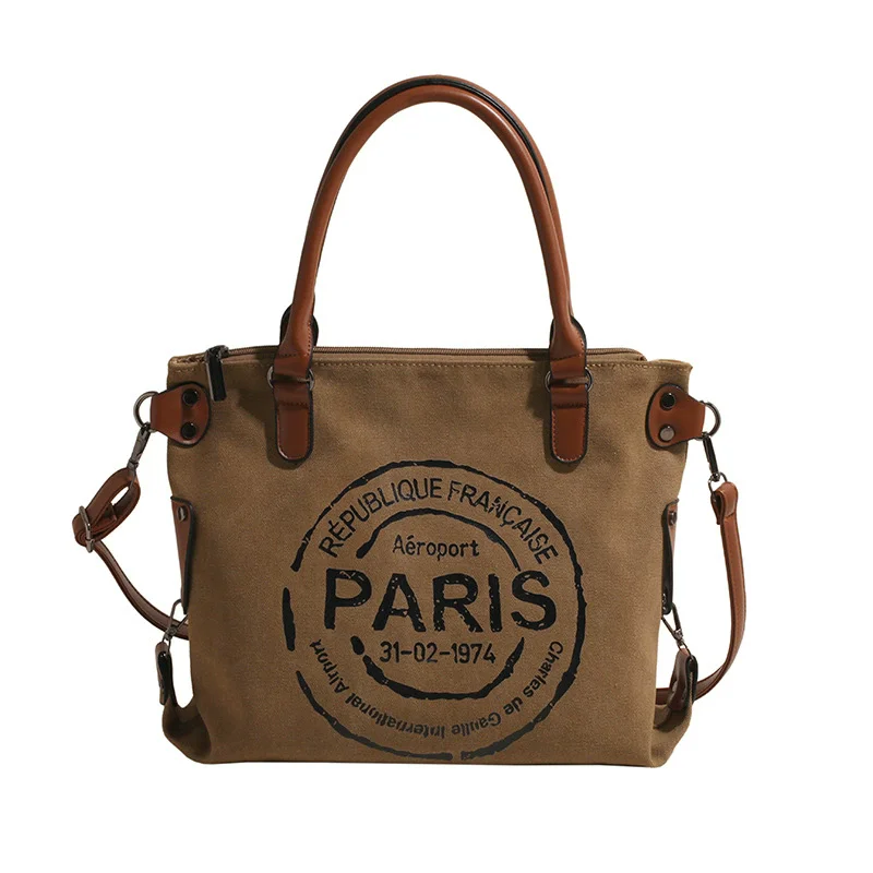 Women Casual Totes Large Capacity Canvas Handbags Fashion Letters Printed Travel Storage Big Bags Ladies Shoulder Messenger Bag
Women Casual Totes Large Capacity Canvas Handbags Fashion Letters Printed Travel Storage Big Bags Ladies Shoulder Messenger Bag