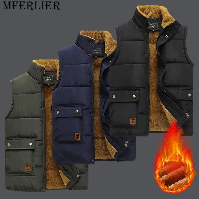 Fleece Men's Vest Coat Windproof Winter Sleeveless Jacket Men Outerwear 2023 Casual Thicken Warm Waistcoat Mens Parkas Plus Size
Fleece Men's Vest Coat Windproof Winter Sleeveless Jacket Men Outerwear 2023 Casual Thicken Warm Waistcoat Mens Parkas Plus Size