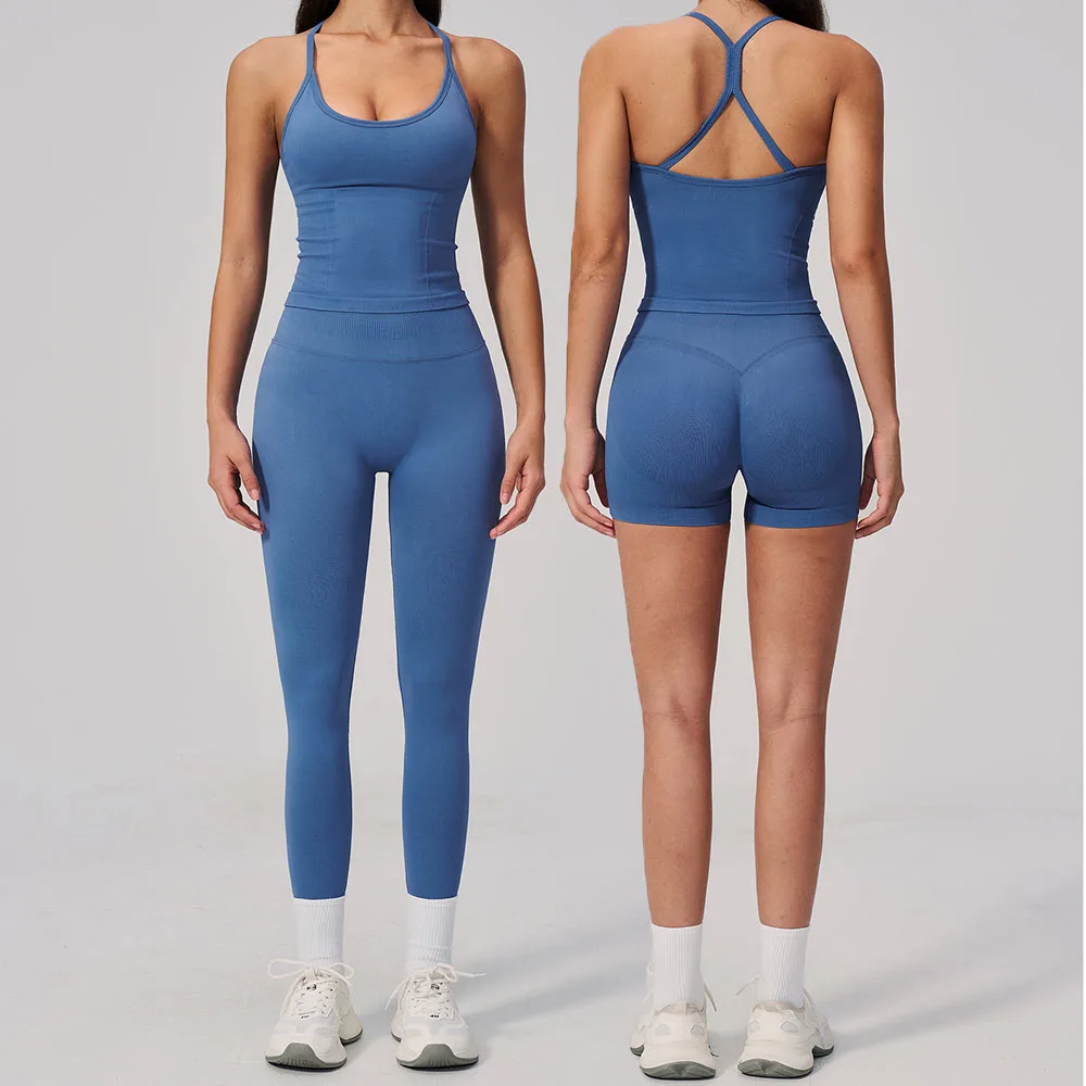 Seamless Yoga Suit Women's 2PCS Fitness Suit Sports Set Breathable Workout Top Running cycling Leggings Gym Clothing Sportswear
Seamless Yoga Suit Women's 2PCS Fitness Suit Sports Set Breathable Workout Top Running cycling Leggings Gym Clothing Sportswear
