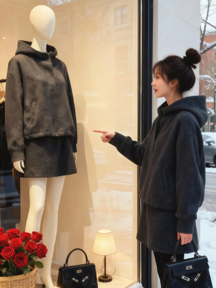 Faionable Long Sve свитшот и повседневные брюки, винтажный комплект из двух предметов для женщин, шикарный вязаный топ, зимняя одежда
Faionable Long Sve свитшот и повседневные брюки, винтажный комплект из двух предметов для женщин, шикарный вязаный топ, зимняя одежда