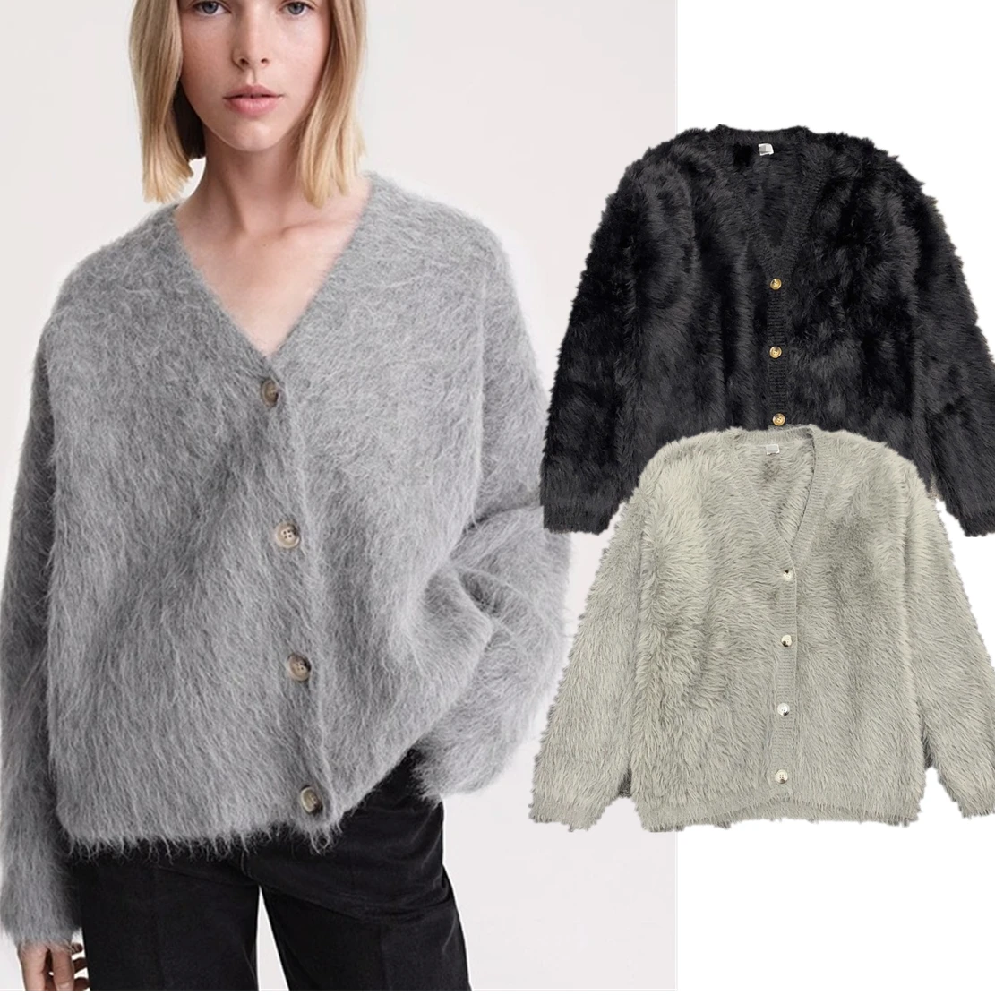 Jenny&Dave V-neck Long Sleeved Elegant Leisure Commuter Knitted Sweater Fashion Office Ladies Knitted Cardigan Jacket Women'
Jenny&Dave V-neck Long Sleeved Elegant Leisure Commuter Knitted Sweater Fashion Office Ladies Knitted Cardigan Jacket Women'