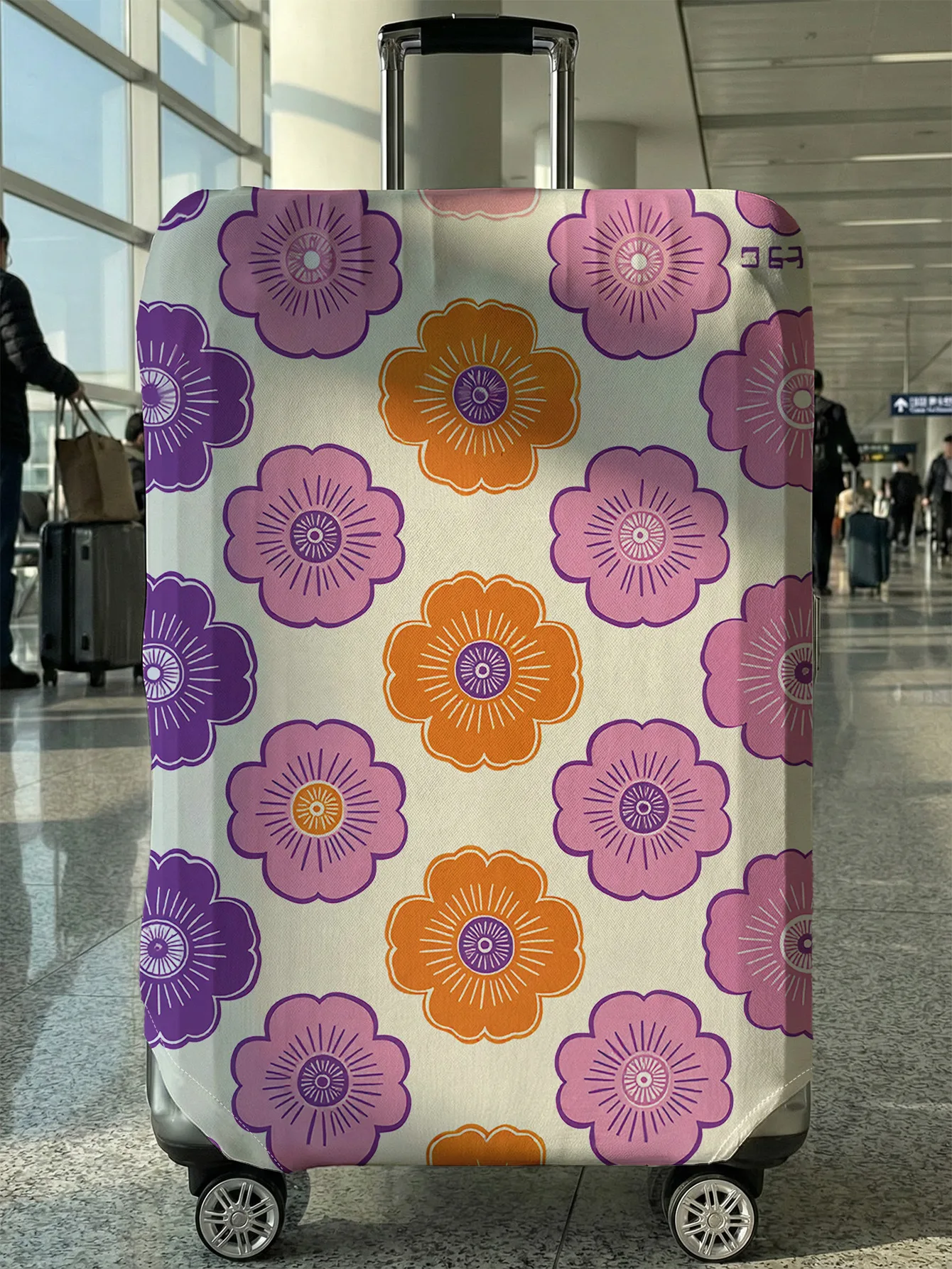 Color blocking flower printed luggage protection cover, suitable for 18-32 inch luggage covers, luggage handle gloves, travel ac
Color blocking flower printed luggage protection cover, suitable for 18-32 inch luggage covers, luggage handle gloves, travel ac