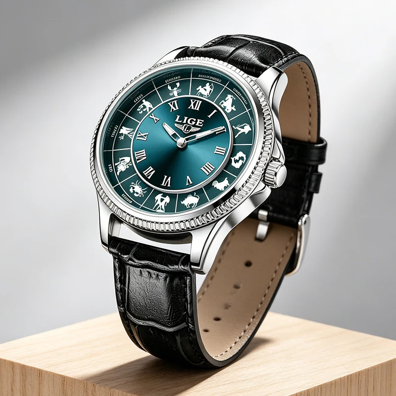 LIGE Zodiac Men Watch Top Brand Luxury Leather Roman Numeral Quartz Watch Men Fashion Business Luminous Wristwatch Gift for Men
LIGE Zodiac Men Watch Top Brand Luxury Leather Roman Numeral Quartz Watch Men Fashion Business Luminous Wristwatch Gift for Men