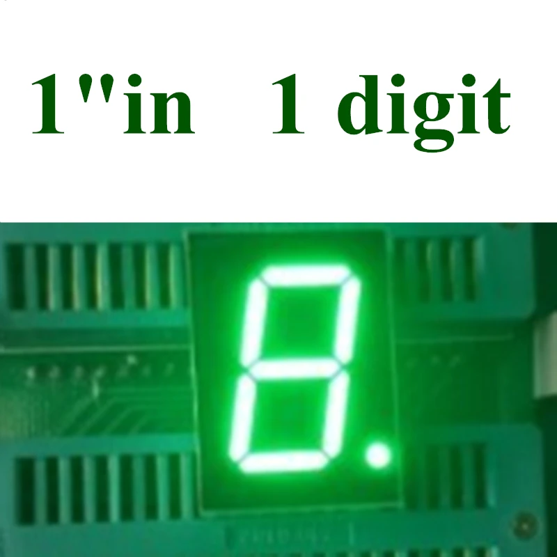 10PCS Pure green 1 inch 7 Segment 1in LED Display 34*24*10.5MM Nixie tube 1 Bit Digital Tube Plastic Metal cathode/anode
10PCS Pure green 1 inch 7 Segment 1in LED Display 34*24*10.5MM Nixie tube 1 Bit Digital Tube Plastic Metal cathode/anode