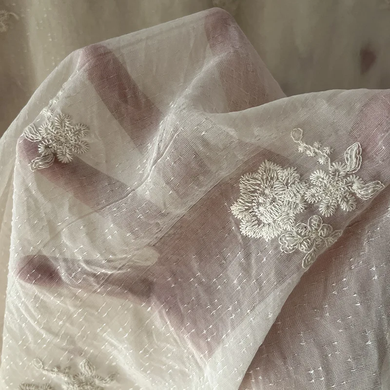 New French gloss mesh embroidery floral fabric wedding veil veil dress fabric material is soft and thin
New French gloss mesh embroidery floral fabric wedding veil veil dress fabric material is soft and thin