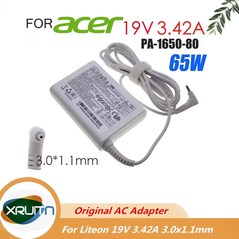 Оригинальный адаптер переменного тока 65 Вт PA-1650-80 для ACER Aspire S3 S5 S7 S7-191 S7-391 ULTRABOOK ICONIA W700, зарядное устройство для ноутбука серии 19 В 3,42 А
Оригинальный адаптер переменного тока 65 Вт PA-1650-80 для ACER Aspire S3 S5 S7 S7-191 S7-391 ULTRABOOK ICONIA W700, зарядное устройство для ноутбука серии 19 В 3,42 А
