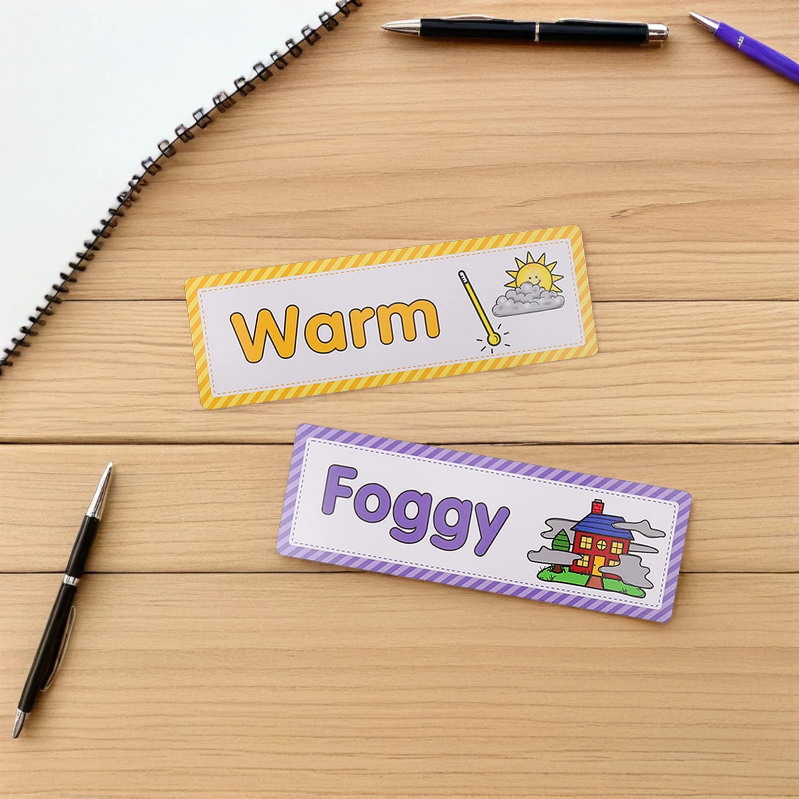16Pcs Preschool Learning Flash Cards - Fun Weather Matching Cards for Interactive Teaching - Bulletin Board Weather and Seasons
16Pcs Preschool Learning Flash Cards - Fun Weather Matching Cards for Interactive Teaching - Bulletin Board Weather and Seasons