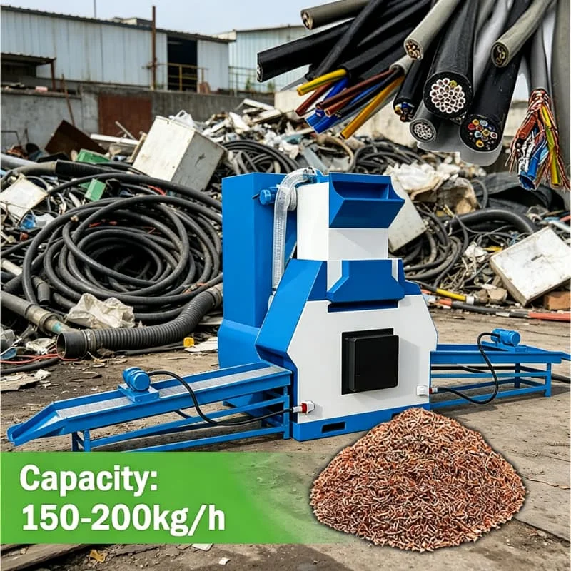Electric Cable Recycling Machine Copper Wire Shredder and Separator Copper Wire Granulator Machine With Vibrating Screen
Electric Cable Recycling Machine Copper Wire Shredder and Separator Copper Wire Granulator Machine With Vibrating Screen