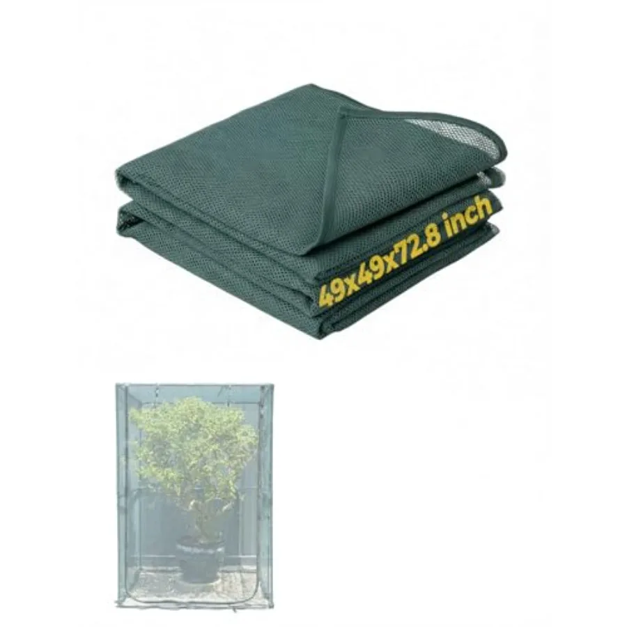 Plant crop cage netting cover replacement for 49''x49''x72.8'' outdoor use, polyethylene mesh, black, UV-resistant and tear-pro
Plant crop cage netting cover replacement for 49''x49''x72.8'' outdoor use, polyethylene mesh, black, UV-resistant and tear-pro