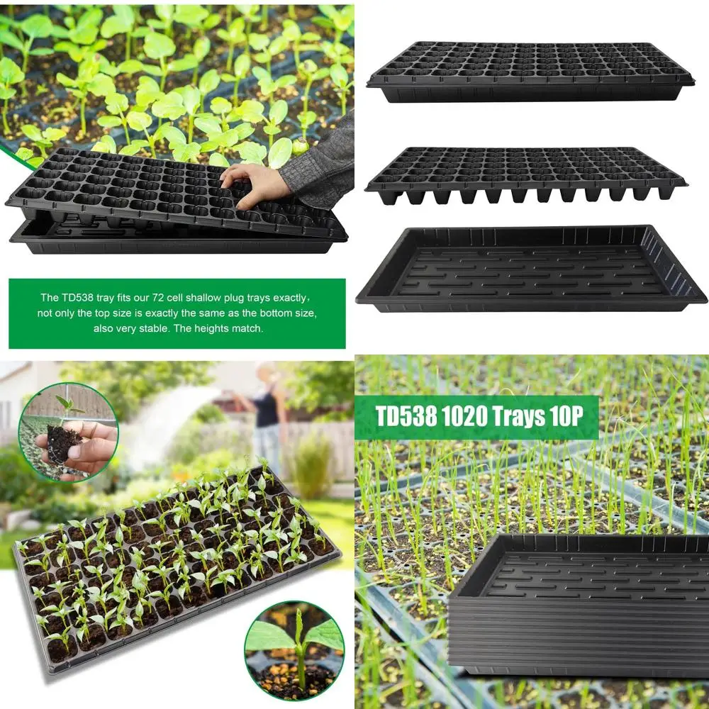 10 комплектов лотков для рассады 1020 с ячейками на 72 семена и лотков для рассады с 72 ячейками для проращивания растений в питомнике
10 комплектов лотков для рассады 1020 с ячейками на 72 семена и лотков для рассады с 72 ячейками для проращивания растений в питомнике