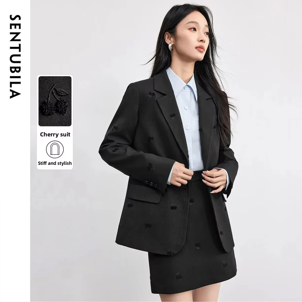 SENTUBILA повседневный пиджак женский осенний трехмерный пиджак с вышивкой высококачественный темпераментный пригородный пиджак 153XC2510
SENTUBILA повседневный пиджак женский осенний трехмерный пиджак с вышивкой высококачественный темпераментный пригородный пиджак 153XC2510