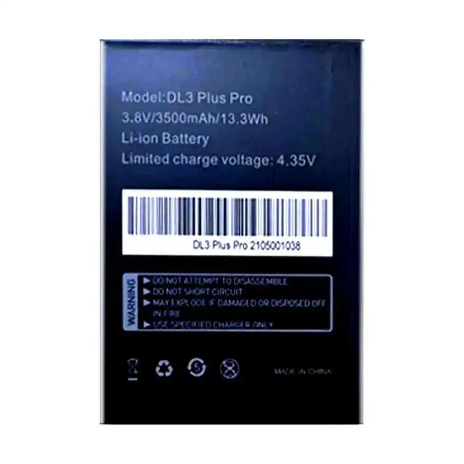 Аккумулятор мобильного телефона Digicel DL3 Plus Pro, 3500 мАч, высокая эффективность
Аккумулятор мобильного телефона Digicel DL3 Plus Pro, 3500 мАч, высокая эффективность