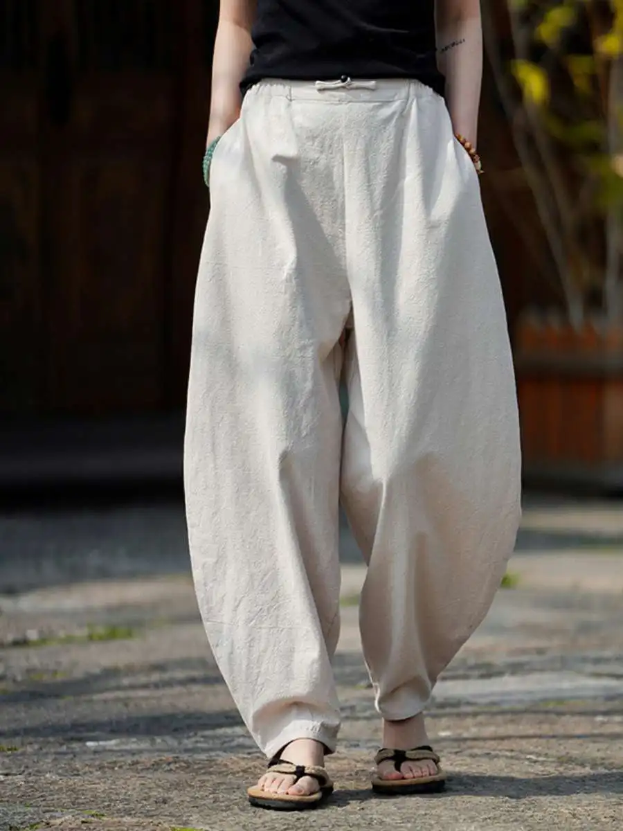 New Men's Cotton Linen Casual Pants Loose Lantern Pants Wide Leg Pants Spring Summer Vintage Japanese Sle Zen Spirit
New Men's Cotton Linen Casual Pants Loose Lantern Pants Wide Leg Pants Spring Summer Vintage Japanese Sle Zen Spirit