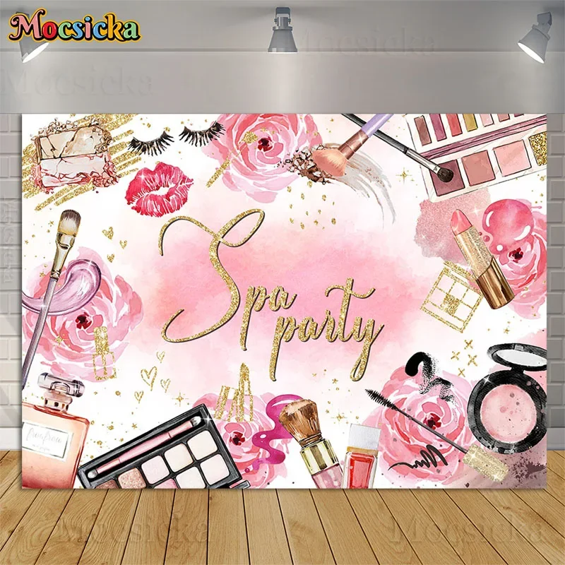 Spa Party Backdrops Pink Spa Day Makeup Salon Theme Happy Birthday Backdrop Sweet Princess Girl Women Cosmetics Background Decor
Spa Party Backdrops Pink Spa Day Makeup Salon Theme Happy Birthday Backdrop Sweet Princess Girl Women Cosmetics Background Decor