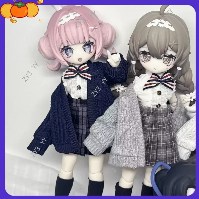 Cute Academy-Style Dress Doll Outfit Set, Suitable For Ob11 1/12 Bjd Dolls, Kawaii Plaid Style Doll Clothes (Clothes Only)
Cute Academy-Style Dress Doll Outfit Set, Suitable For Ob11 1/12 Bjd Dolls, Kawaii Plaid Style Doll Clothes (Clothes Only)