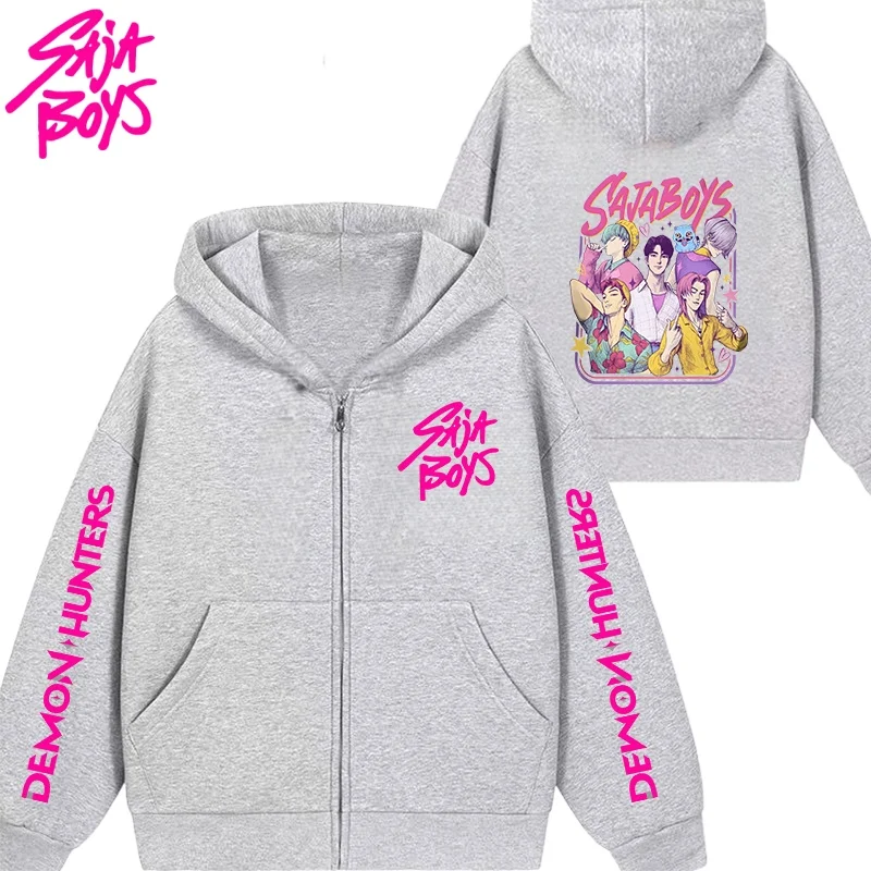 2026 New K Pop Demon Hunters Kids Hoodie Kawaii Cartoon Printed Zippered Hoodie Coat Boys Autumn Jacket Baby Girl Winter Clothes
2026 New K Pop Demon Hunters Kids Hoodie Kawaii Cartoon Printed Zippered Hoodie Coat Boys Autumn Jacket Baby Girl Winter Clothes