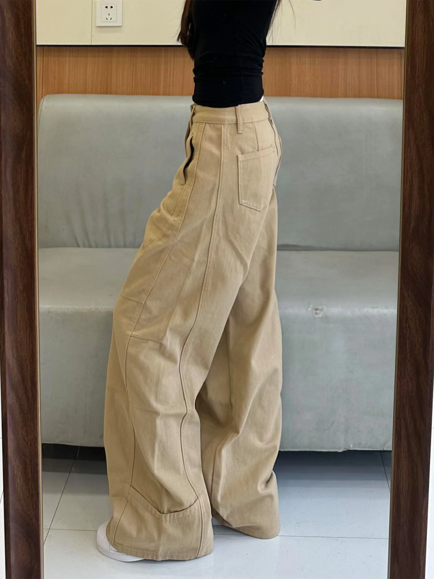 Loose American Style Khaki Skinny Jeans Women's Summer New Bf Lazy Style Floor-Length Wide Leg Casual High Waist Denim Pants
Loose American Style Khaki Skinny Jeans Women's Summer New Bf Lazy Style Floor-Length Wide Leg Casual High Waist Denim Pants