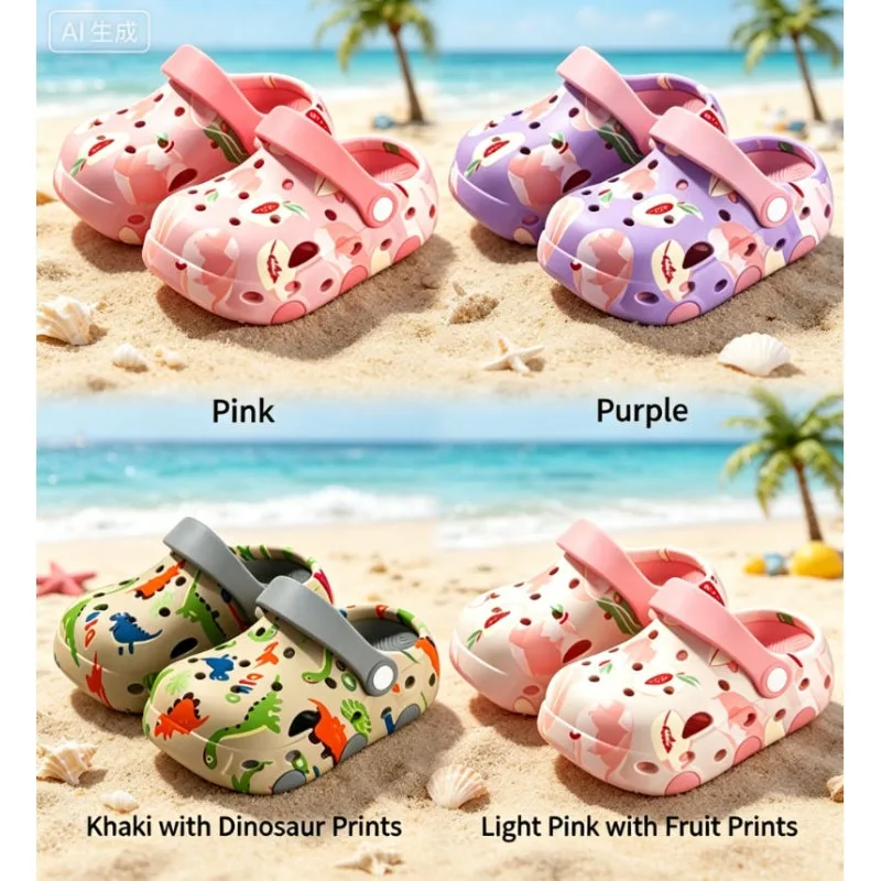 Summer Cartoon Flip-Flops: Children's Printed Hole-Patterned Shoes, Baby Outdoor Slip-Ons with Toe Covers and Non-Slip Soles
Summer Cartoon Flip-Flops: Children's Printed Hole-Patterned Shoes, Baby Outdoor Slip-Ons with Toe Covers and Non-Slip Soles
