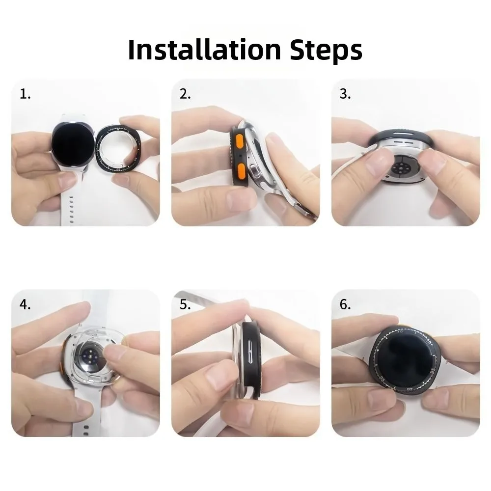 Replacement Metal Watch Case Protective 40/44MM Watch Cover Shell Shockproof Anti-Scratch for Samsung Galaxy Watch 8
Replacement Metal Watch Case Protective 40/44MM Watch Cover Shell Shockproof Anti-Scratch for Samsung Galaxy Watch 8