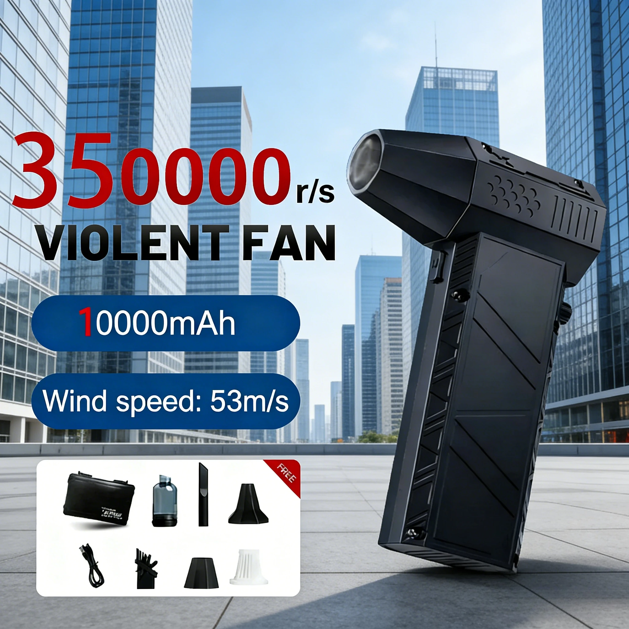 X6PRO Turbo Jet Fan 140000RPM Air blower Brushless Motor Handheld Duct Fan 8000mAh Portable Type-C Charging Car Cleaning
X6PRO Turbo Jet Fan 140000RPM Air blower Brushless Motor Handheld Duct Fan 8000mAh Portable Type-C Charging Car Cleaning