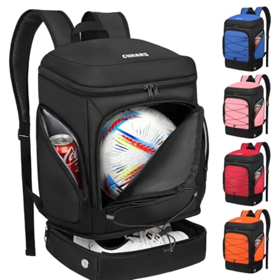 Soccer Bag - Soccer Backpack with Ball Holder, Sport Equipment Bags gifts for soccer stuff Water resistant Includes Separate Cl
Soccer Bag - Soccer Backpack with Ball Holder, Sport Equipment Bags gifts for soccer stuff Water resistant Includes Separate Cl