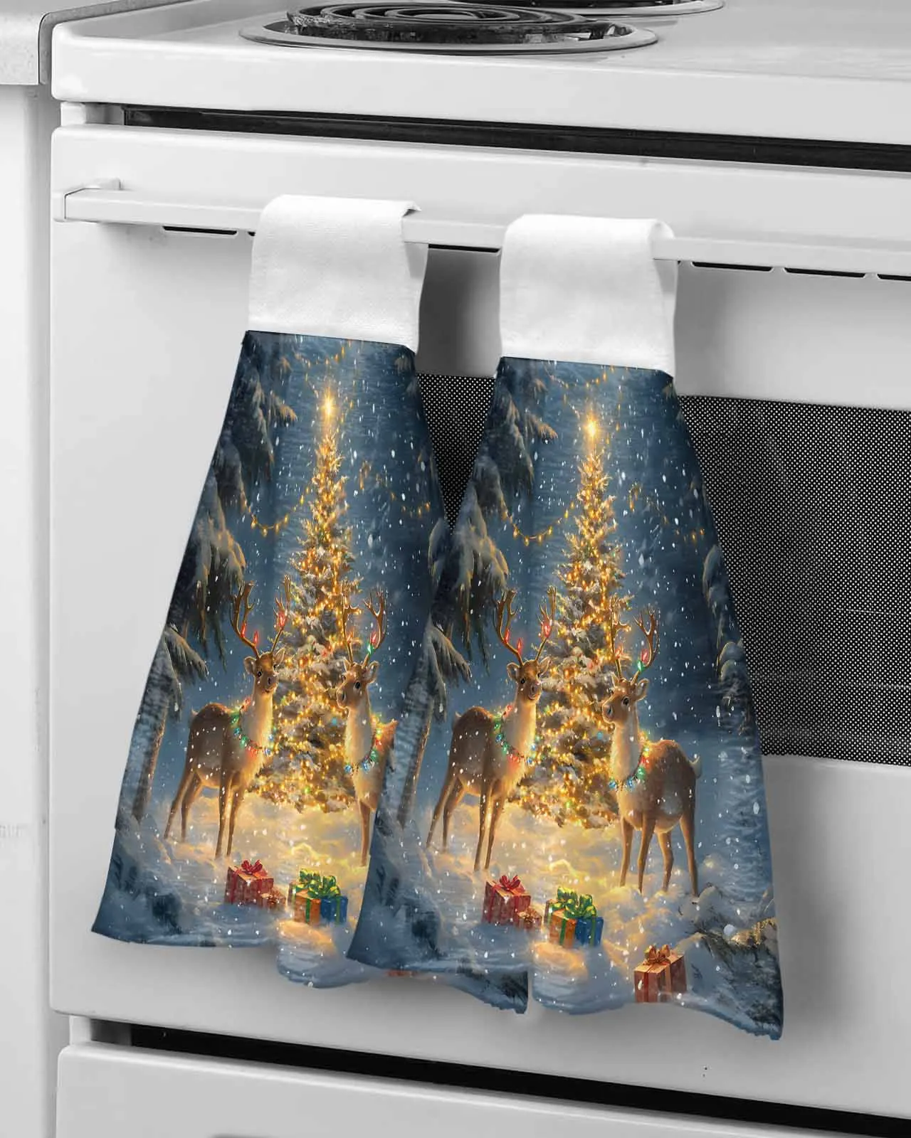 Christmas Tree Reindeer Forest Winter Towel Bathroom Supplies Soft Absorbent Towel Kitchen Accessories Cleaning Dishcloths
Christmas Tree Reindeer Forest Winter Towel Bathroom Supplies Soft Absorbent Towel Kitchen Accessories Cleaning Dishcloths