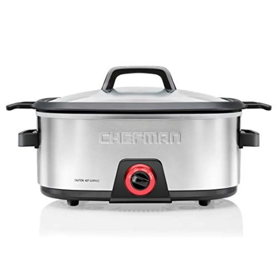6-Quart Slow Cooker Electric Countertop Cooking Stovetop and Oven-Safe Removable Insert for Browning and Sautéing Family-Size S
6-Quart Slow Cooker Electric Countertop Cooking Stovetop and Oven-Safe Removable Insert for Browning and Sautéing Family-Size S
