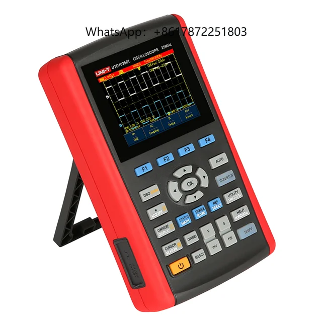 UTD1050DL Dual Channel 50MHz Handheld Oscilloscope with Multimeter High Performance Portable Oscilloscopes
UTD1050DL Dual Channel 50MHz Handheld Oscilloscope with Multimeter High Performance Portable Oscilloscopes