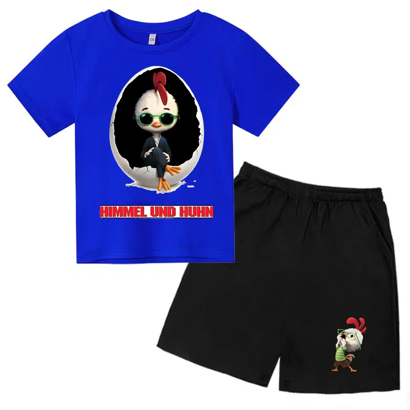Four eyed Chicken anime Drinted T-shirt Set for Boys and Girls aged 2-12Two-Piece Casual Sports T-shirt set Short Sleeved+shorts 
Four eyed Chicken anime Drinted T-shirt Set for Boys and Girls aged 2-12Two-Piece Casual Sports T-shirt set Short Sleeved+shorts