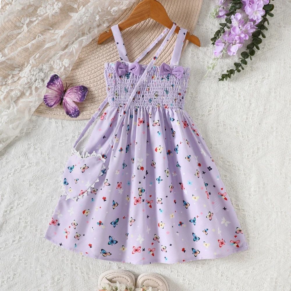 Kid Girls' Casual Dress with Butterfly Print For Outings Vacations And Parties Sleeveless Summer Dresses For Baby Girls 2 To 7 Y
Kid Girls' Casual Dress with Butterfly Print For Outings Vacations And Parties Sleeveless Summer Dresses For Baby Girls 2 To 7 Y