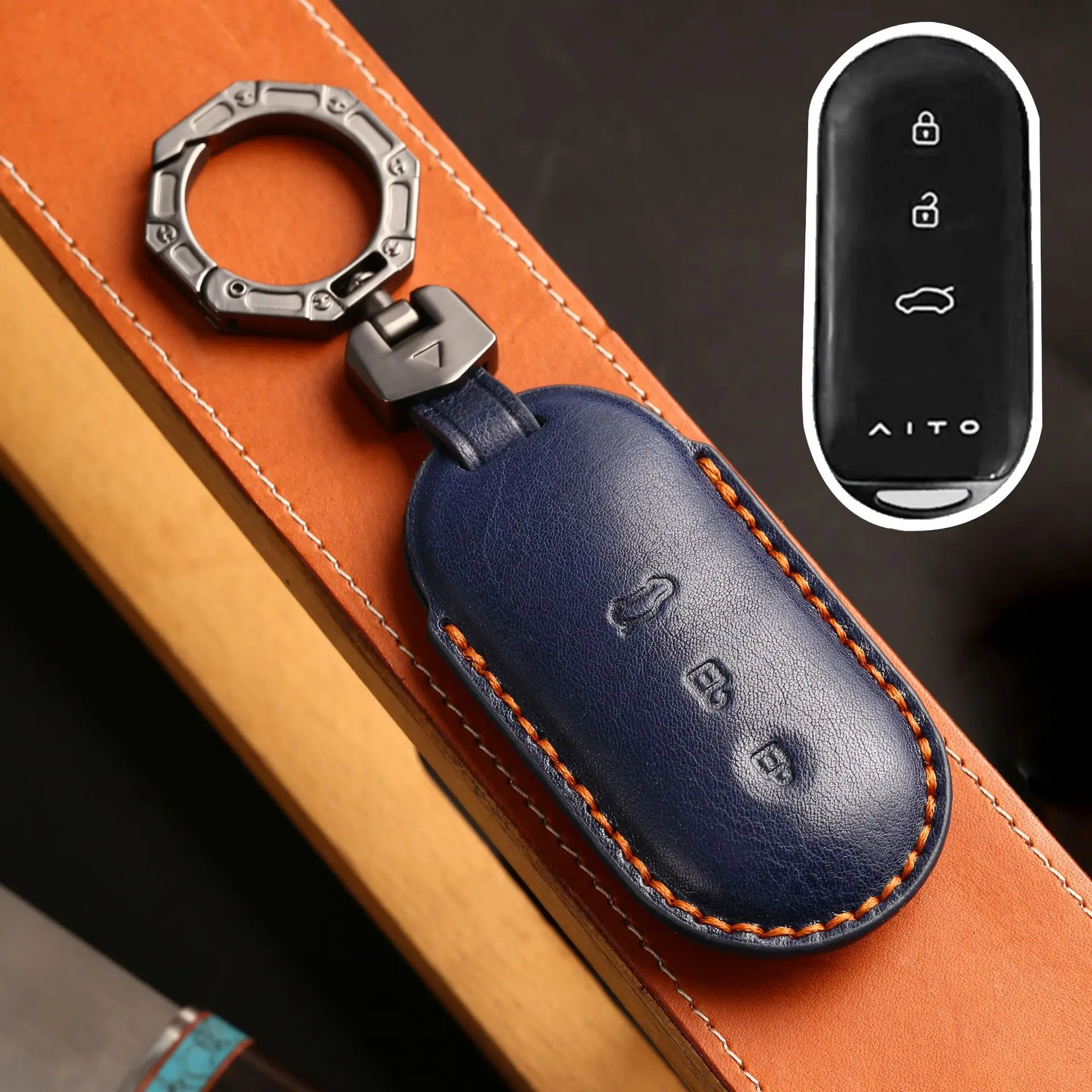 Кожаный автомобильный брелок для ключей, чехол для SERES AITO M5 M7 2022 2023 2024, аксессуары для ключей
Кожаный автомобильный брелок для ключей, чехол для SERES AITO M5 M7 2022 2023 2024, аксессуары для ключей