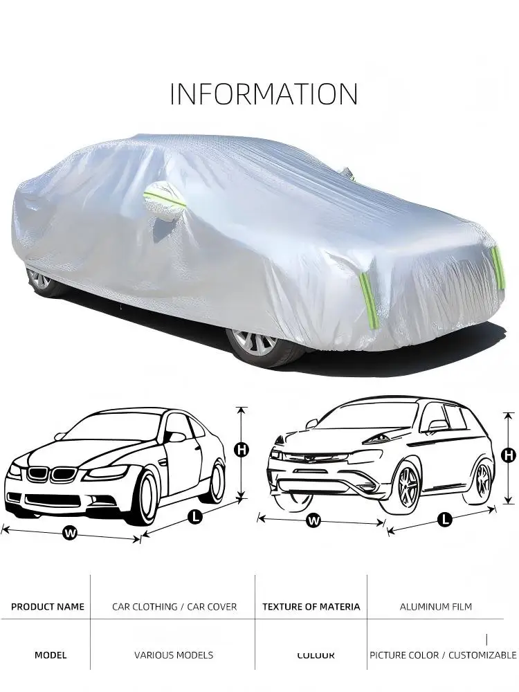 For car Car Covers Outdoor Waterproof Sun Rain Snow Protection UV Auto Cover Universal SUV/Sedan aluminum film Y
For car Car Covers Outdoor Waterproof Sun Rain Snow Protection UV Auto Cover Universal SUV/Sedan aluminum film Y